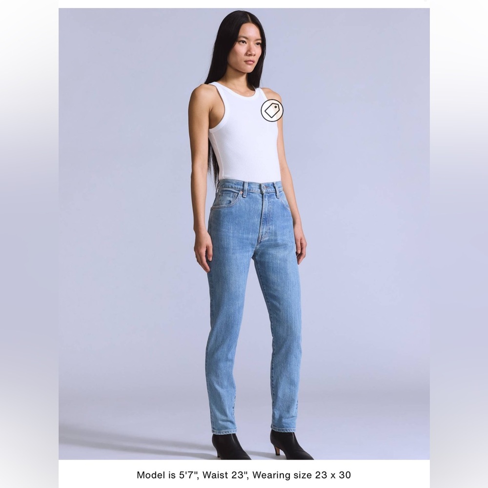 Levi's Light Blue High Rise Women's Jeans Japanese Selvedge raw denim size 27